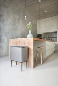 Cos de gunoi Brabantia Bo Touch 651105, 36 l, Deschidere lina si silentioasa, Gri