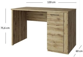 Masă PC Deloris 1D/120 (Stejar navarra). 1052892