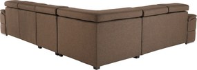 Colţar, gri-maro Taupe, SEGORIA LUX