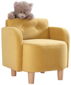 Fotoliu pentru copii DORY, galben