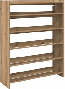 vidaXL Pantofar, stejar artizanal, 80x25x100 cm lemn prelucrat