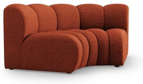 Modul pentru canapea modulară cărămiziu cu tapițerie din chenille (cu colț variabil) Lupine – Micadoni