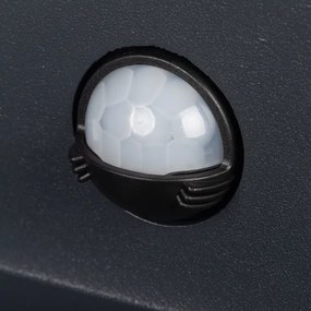 Kanlux 28994 - Aplica LED de exterior cu senzor REKA, 7W, 230V, IP54, antracit