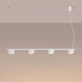 Sollux SL.2695 - Lustru suspendat pe cablu AURA 4xGX53/10W/230V alb