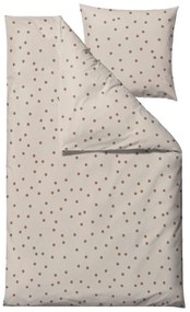 Lenjerie de pat maro din bumbac satinat pentru pat de o persoană 140x200 cm Solaris – Södahl