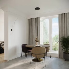 Lustră pe cablu Sollux SL.1176 PASTELO 5xG9/8W/230V negru