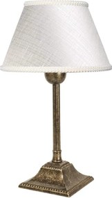 Veioza, Lampa de masa cu abajur elegant Ivory Striped Small