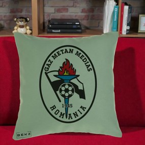Perna Personalizata Gaz Metan Medias 1945 Fotbal, 40x40 cm, Verde, Husa Detasabila, Perna Inclusa, BEKZ®