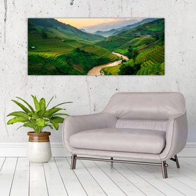 Tablou - Terase de orez II. (120x50 cm)