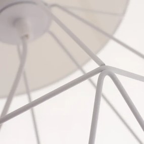 Lampa de masa BASKET 1xE27/60W/230V alb