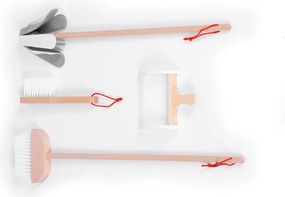 Trusă de curățare din lemn pentru copii bej