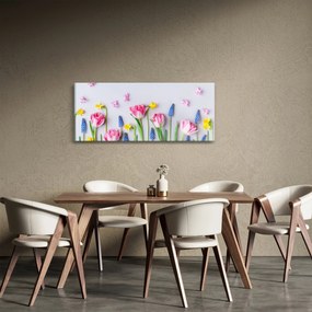 Tablou - Flori de primăvară (120x50 cm)