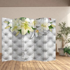 Paravan - Flori de crin (210x170 cm)