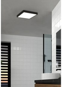Plafonieră neagră LED 28,5x28,5 cm FUEVA 5 – EGLO