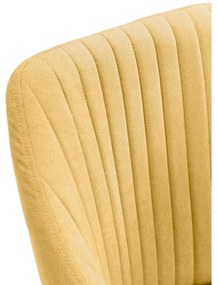 Set de scaune de sufragerie galben 2 buc. tapițat Nadi – Marckeric