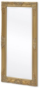 Oglinda de perete in stil baroc, 100 x 50 cm, auriu 1, Auriu, 100 x 50 cm