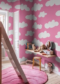 Tapet Cloudy, Happy Pink, Rebel Walls