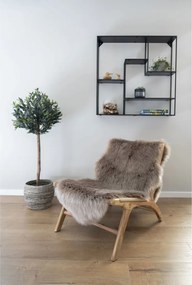 Fotoliu Derby din polyrattan cu picioare din tec natural