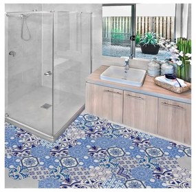 Set 10 autocolante impermeabile pentru podea Ambiance Ursulina, 20 x 18 cm