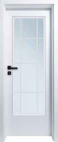Usa HDF cu toc reglabil din MDF PAL - Colectia SONG 5.3 - Culoare Alb Toc fix drept 90mm, Alb, Folie Decor