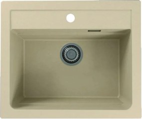 Chiuveta compozit Alveus Atrox 30 crem Terra 59x50 cm