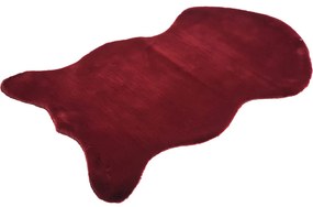 Covor Sheepskin, dreptunghiular, 50x90, uni, bordo, poliester