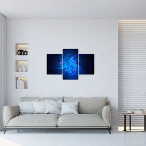 Tabloul modern cu abstracțiune albastră (90x60 cm)