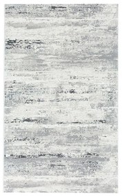 80x150 cm Covor premium Lines, 70% Polyester și 30% Polipropilenă, Design Modern, Gri, Densitate 2500 gr/m2