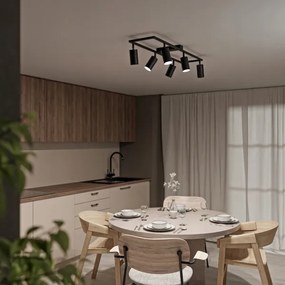 Lampă spot 6xGU10/30W/230V, neagră