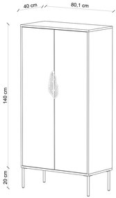 Dulap Skandica Merlin, alb