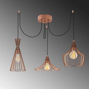 Lustră arămie cu abajur din metal Mezopotamya – Opviq lights