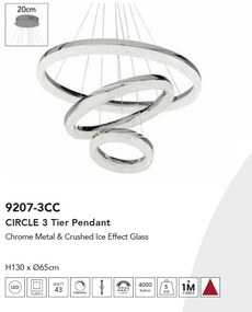 Lustra LED suspendata design circular Circle 3Lt