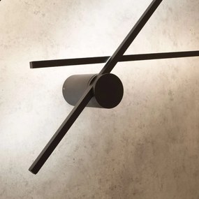 Aplica LED design liniar minimalist TOBAGO 12W neagra