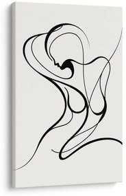 Tablou linie abstractă a femeii