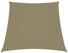 vidaXL Parasolar, bej, 2/4x3 m, țesătură oxford, trapez