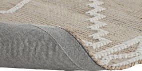 Covor natural din iută și lână țesut manual, antiderapant, 164 x 235 cm, „Attigny”
