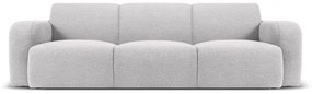 Canapea gri deschis cu tapițerie din stofă bouclé 235 cm Molino – Micadoni Home