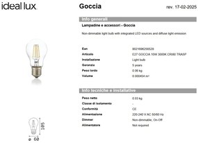 Bec LED, E27 10W 3000K cri80 transparent