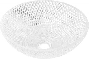 Mexen Olza lavoar de sticlă montat pe blat 42 x 42 cm, transparent - 24094200