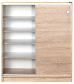 Comoda Multifunctionala Adore Diamond, 2 usi glisante, 5 rafturi,  91 x 105 x 37 cm