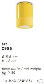 Spot aplicat design italian realizat manual din ceramica PI