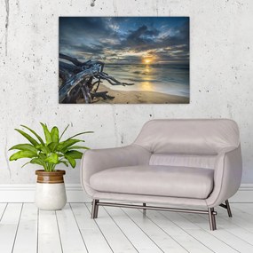 Tablou cu marea în apus de soare (90x60 cm)