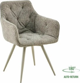 Scaun de dining rotativ MORIX, bej inchis / casmir