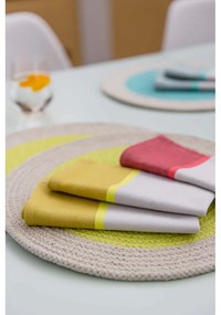 Suporturi pentru farfurii 2 din material textil ø 38 cm 2 buc. Lime - Remember