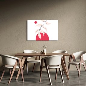 Tablou - Abstracție florală roz N⁰2 (90x60 cm)