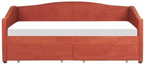 Pat de o persoană 200 x 90 cm Vitto (roșu) (cu somieră și sp. depozitare). 1076507