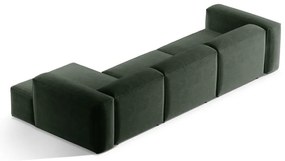 Colțar verde (cu colț pe partea dreaptă/cu șezlong) Bergamo – Cosmopolitan Design