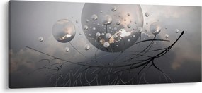 Tabloul bilelor abstracte (120x50 cm)