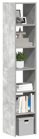 vidaXL Biblioteci 2 buc. stivuibile Gri Beton Lemn prelucrat