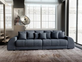 Canapea extensibilă dumonde cu 2 lăzi de depozitare si sezut confortabil din spuma high-density, Verona Enjoy Antracit 310x100 cm